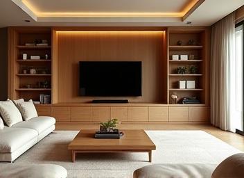 住宅リビングのオーダー家具